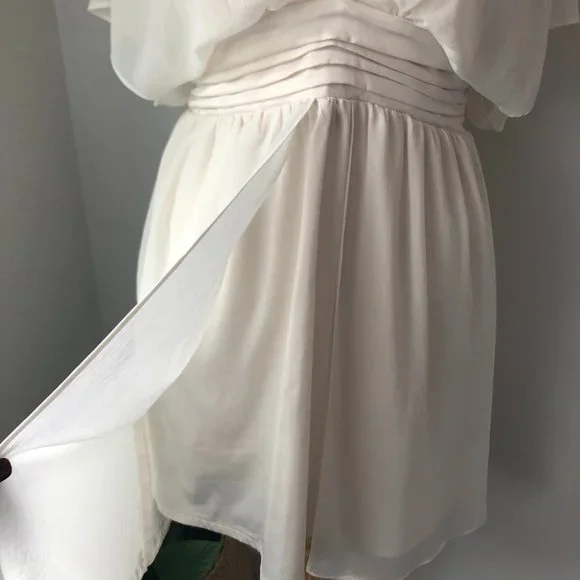Cooper St Off White V Neck Grecian Style Boho Dress Size 12 New w Tags $149 - Picture 4 of 12